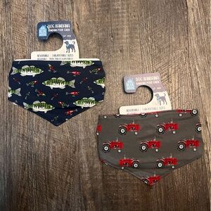 Little Blue House Tractor Print Dog Bandana***5 for $25.00***